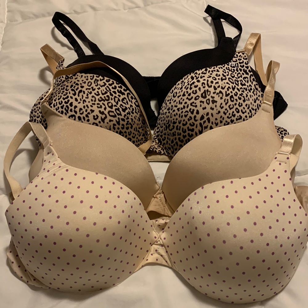 Set of 4 Barely There Underwire Push-up Bras